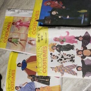 Lot of McCall's costume sewing patterns
